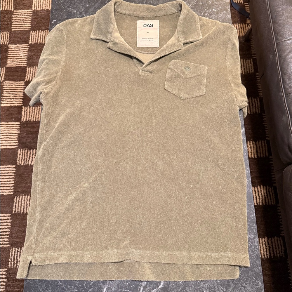OAS Men's Olive Polo Shirt